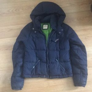 Hollister puffer jacket | Navy winter coat ❄️